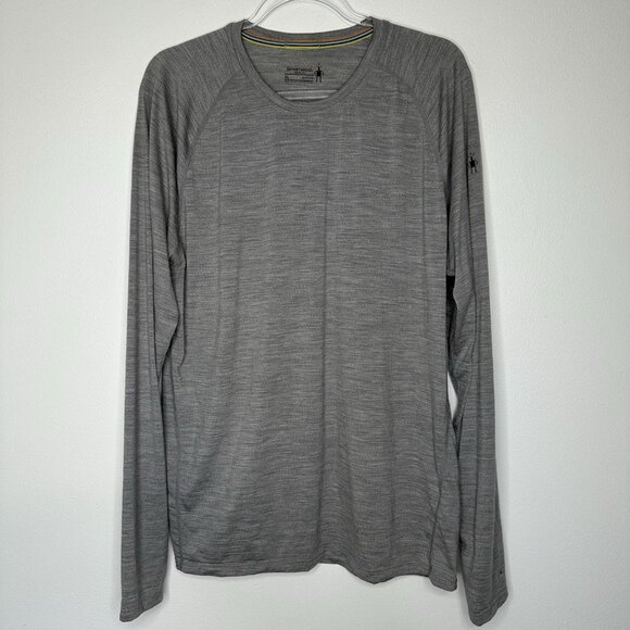 Smartwool Baselayer XL Gray 150 Merino Wool Blend Lightweight Long Sleeve - Picture 1 of 8